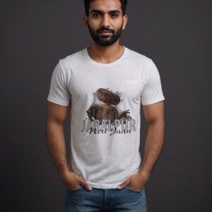 Jabalpur Meri Jaan Custom Printed T-Shirt - Indian City Pride Tee,Balancing Rock Jabalpur